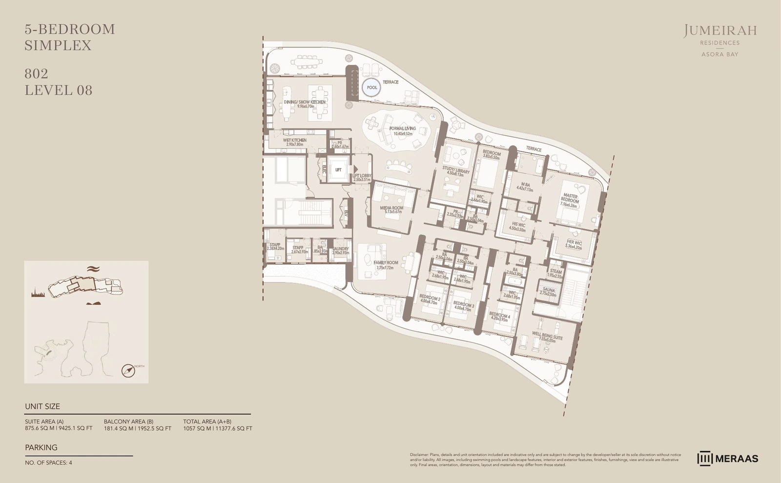 Floor plan for Type 2 - 802