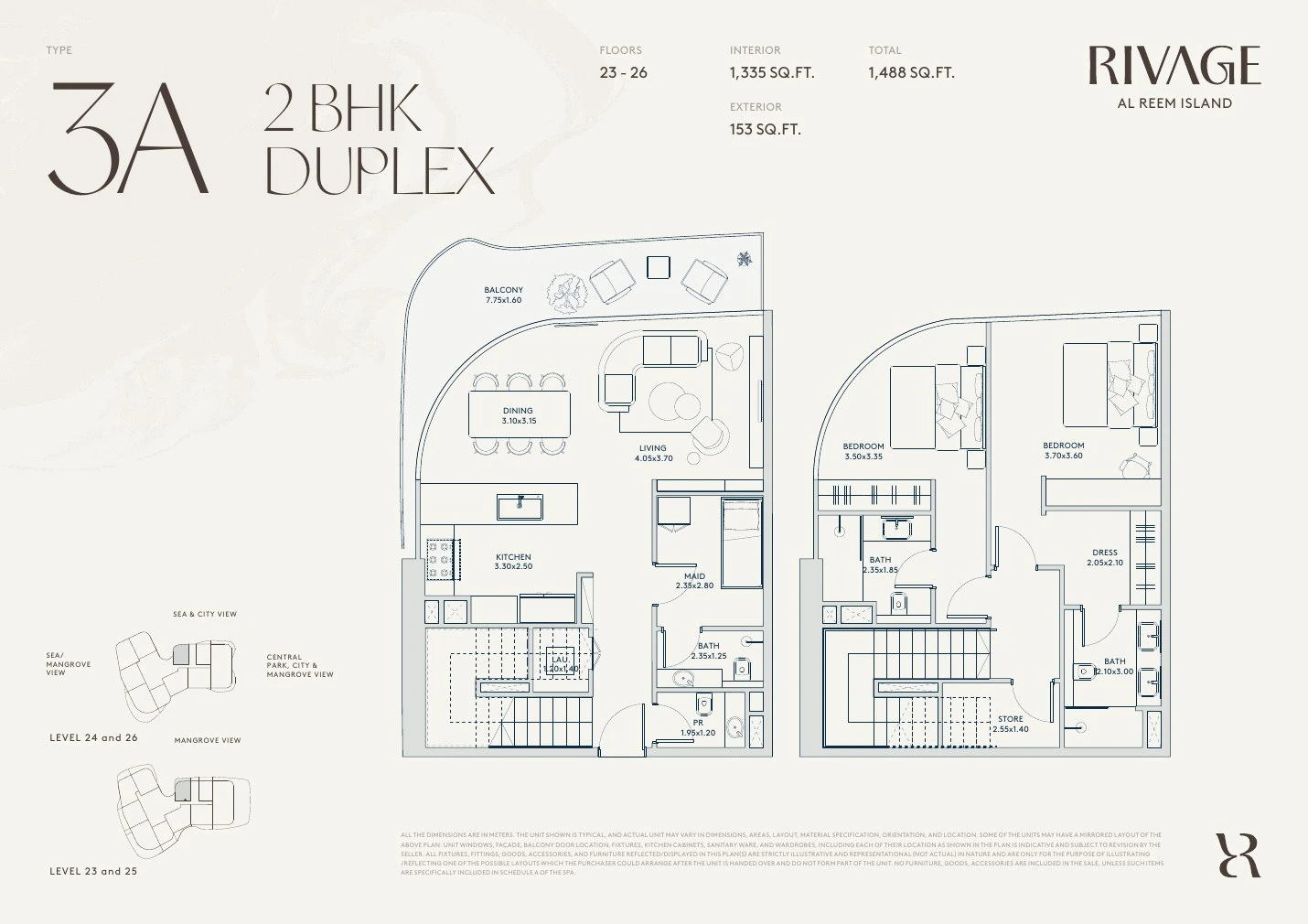 Floor plan for Type 3A