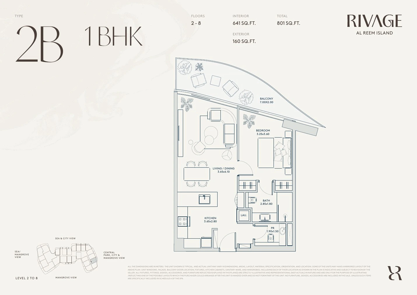 Floor plan for Type 2B