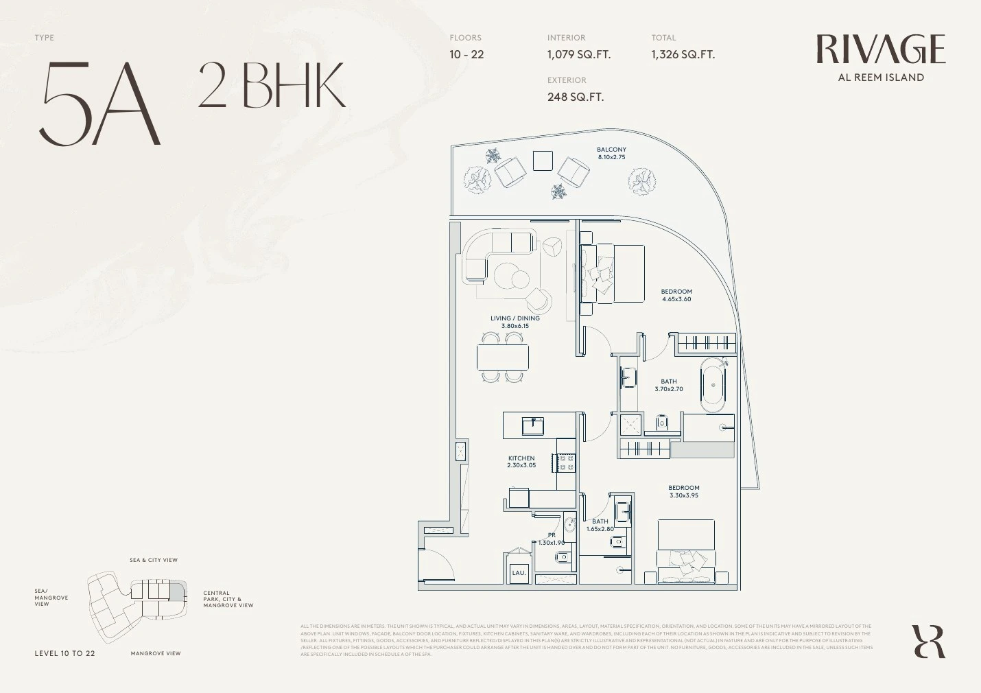 Floor plan for Type 5A