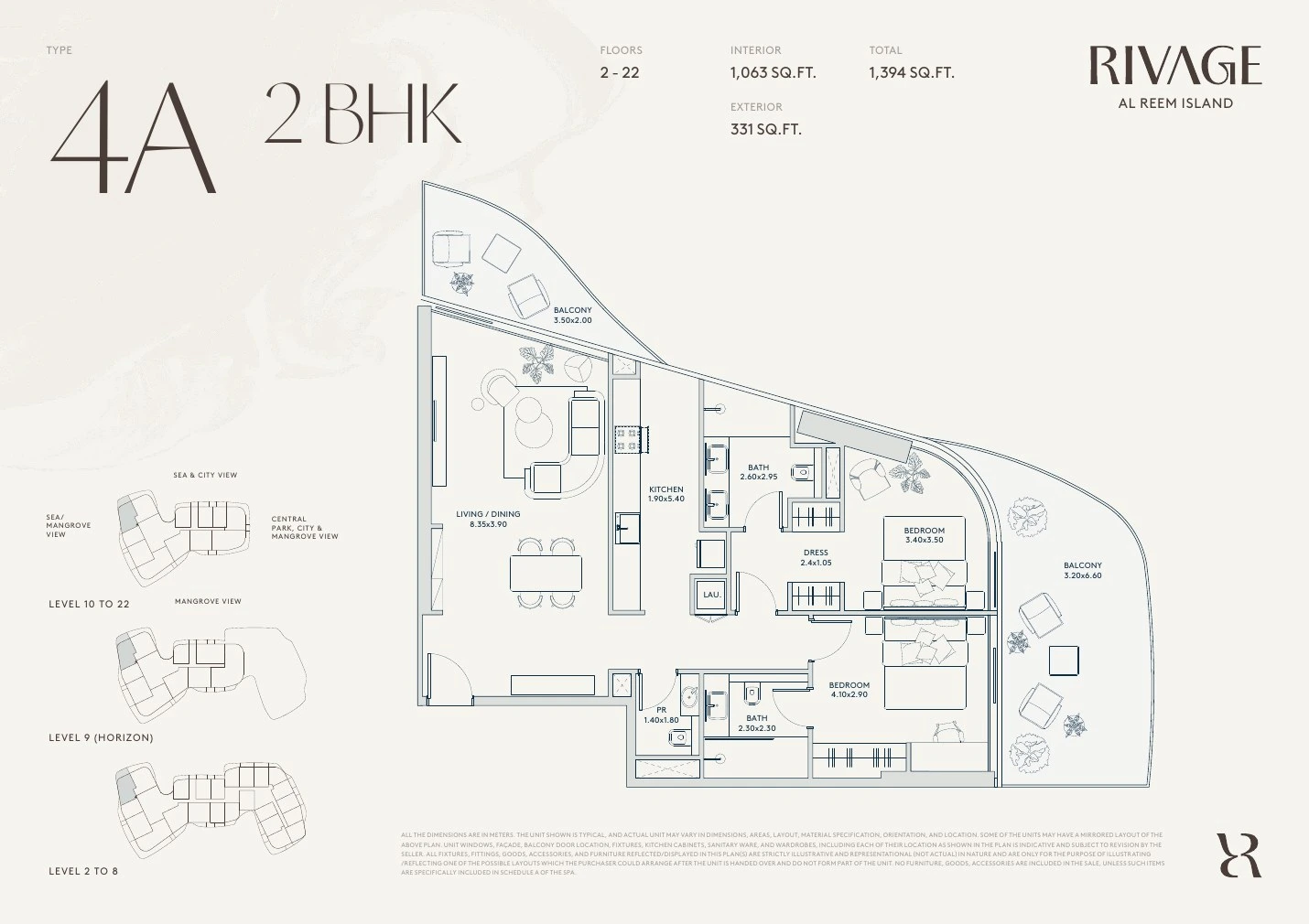 Floor plan for Type 4A
