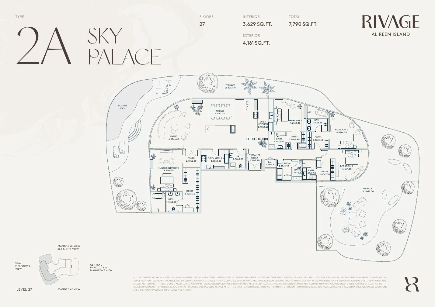 Floor plan for Type 2A