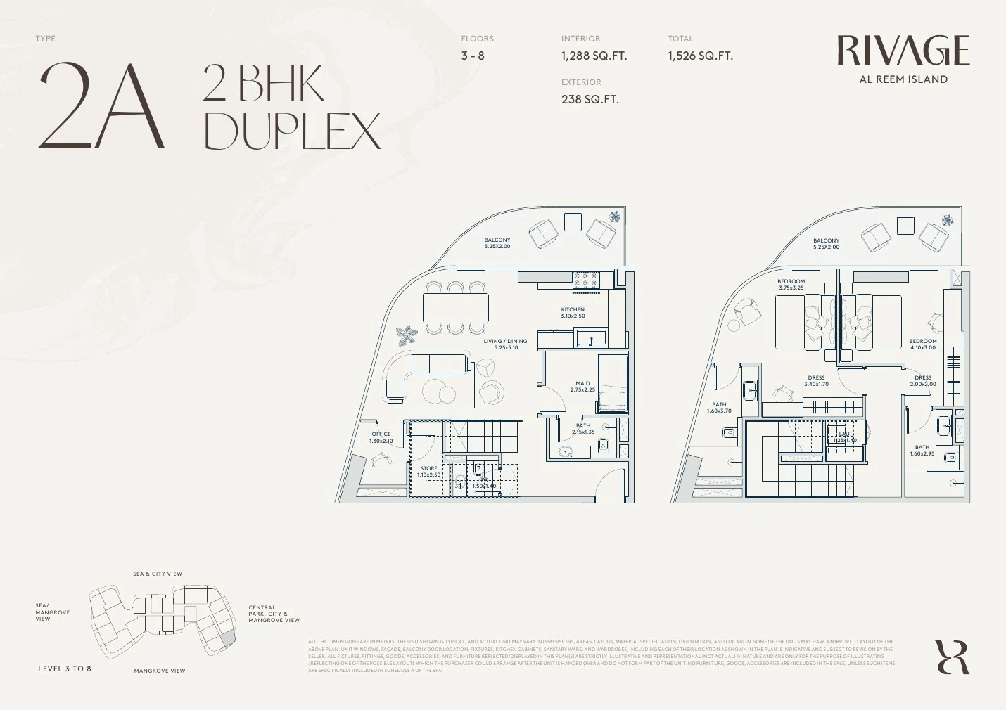 Floor plan for Type 2A