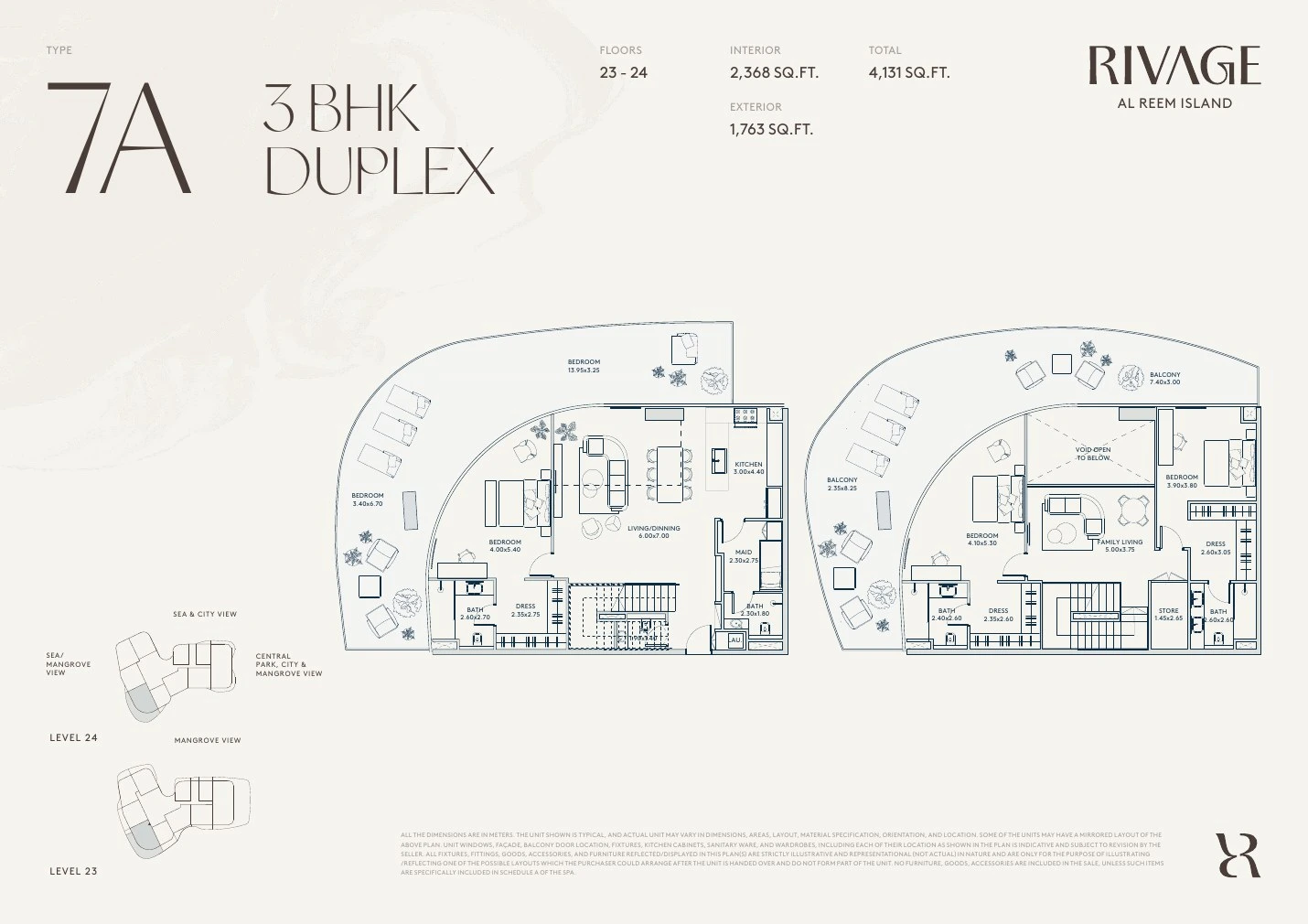 Floor plan for Type 7A