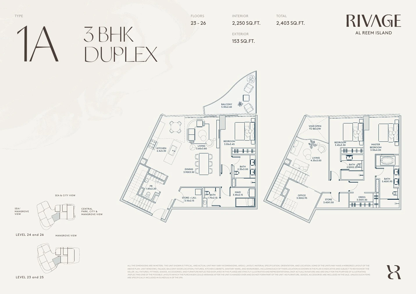 Floor plan for Type 1A