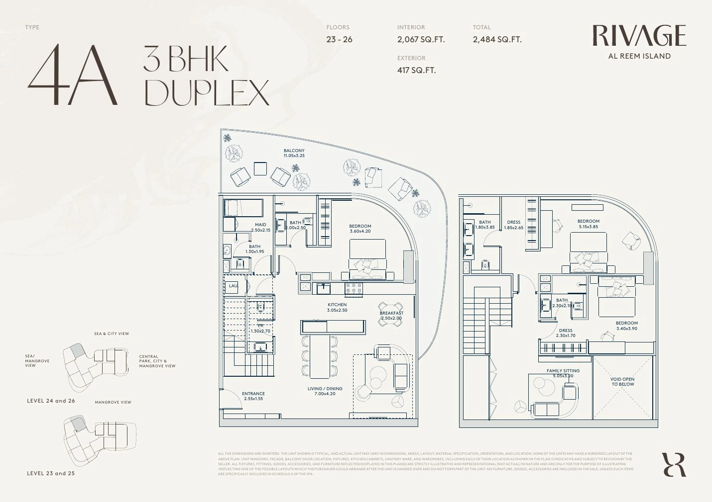 Floor plan for Type 4A