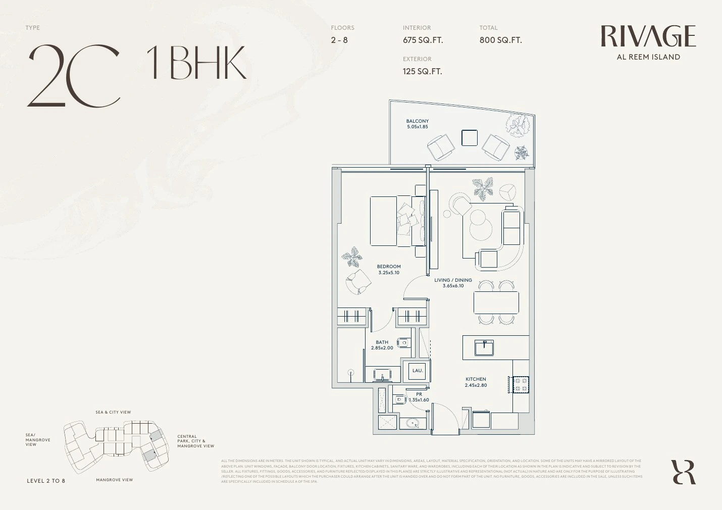 Floor plan for Type 2C
