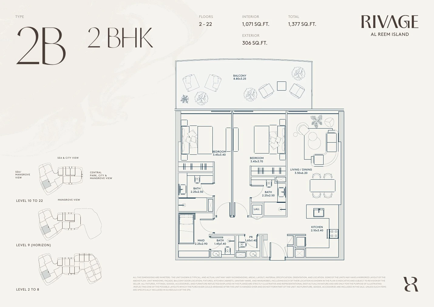 Floor plan for Type 2B