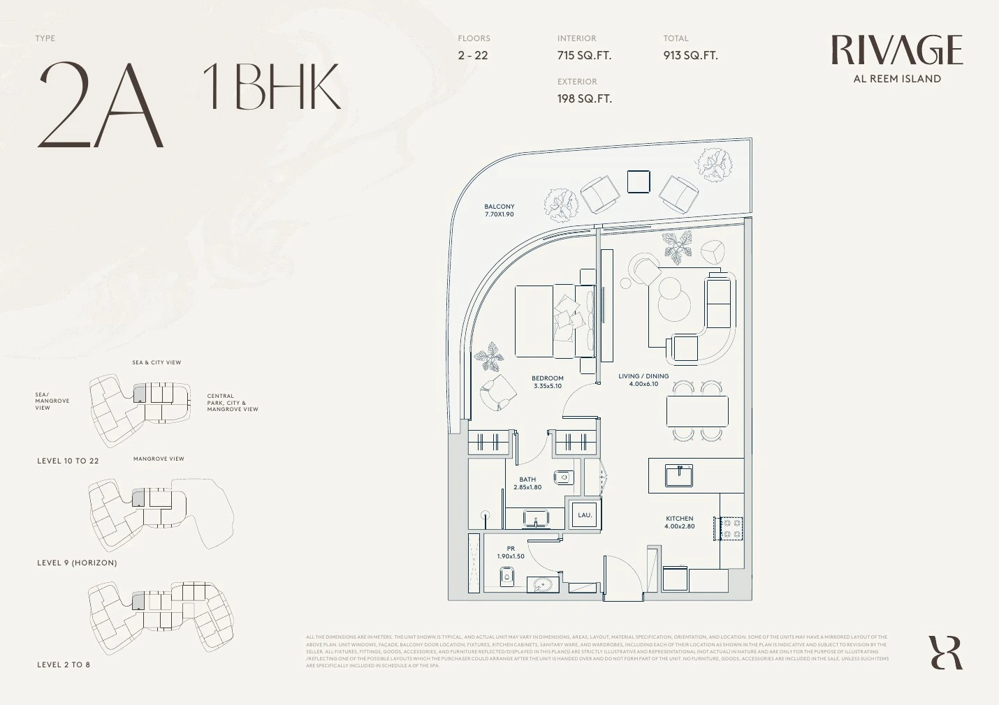 Floor plan for Type 2A
