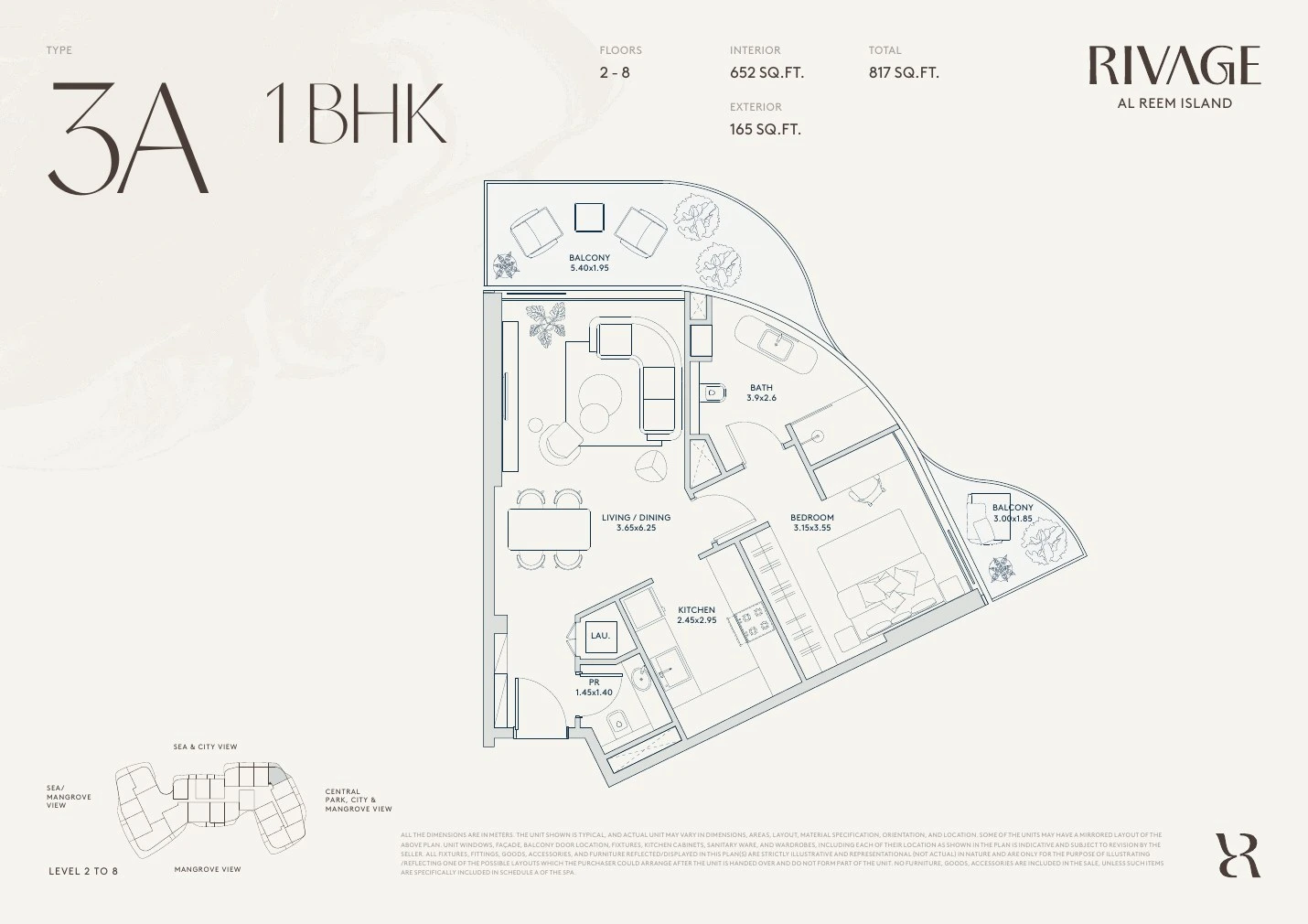 Floor plan for Type 3A