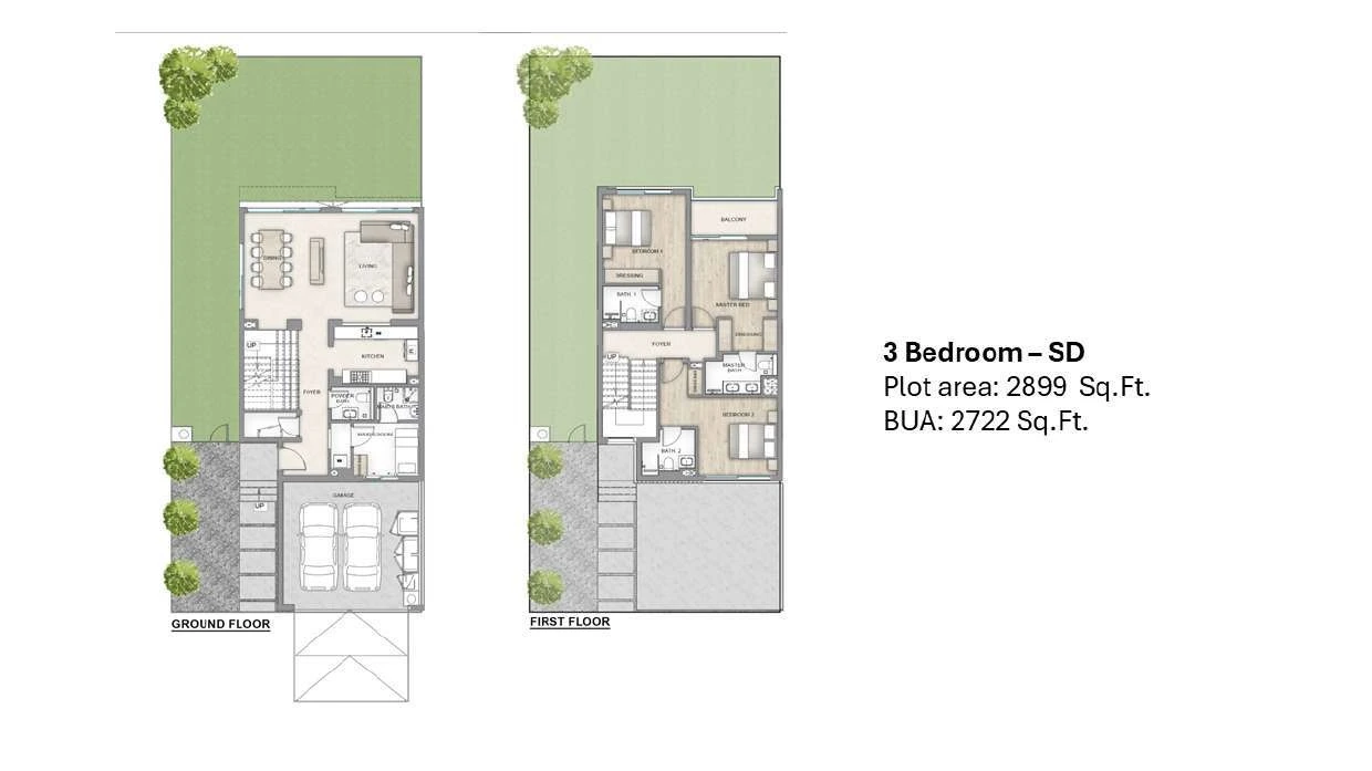 Floor plan for Semi-Detached
