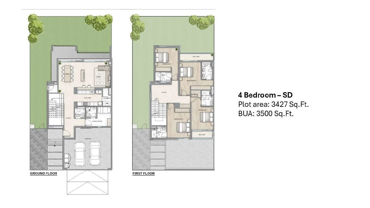 Floor plan for Semi-Detached