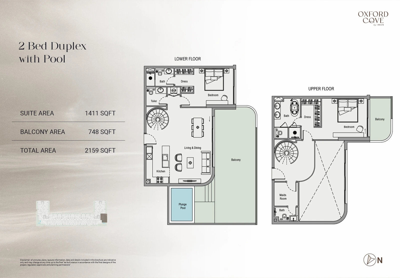 Floor plan for With Pool