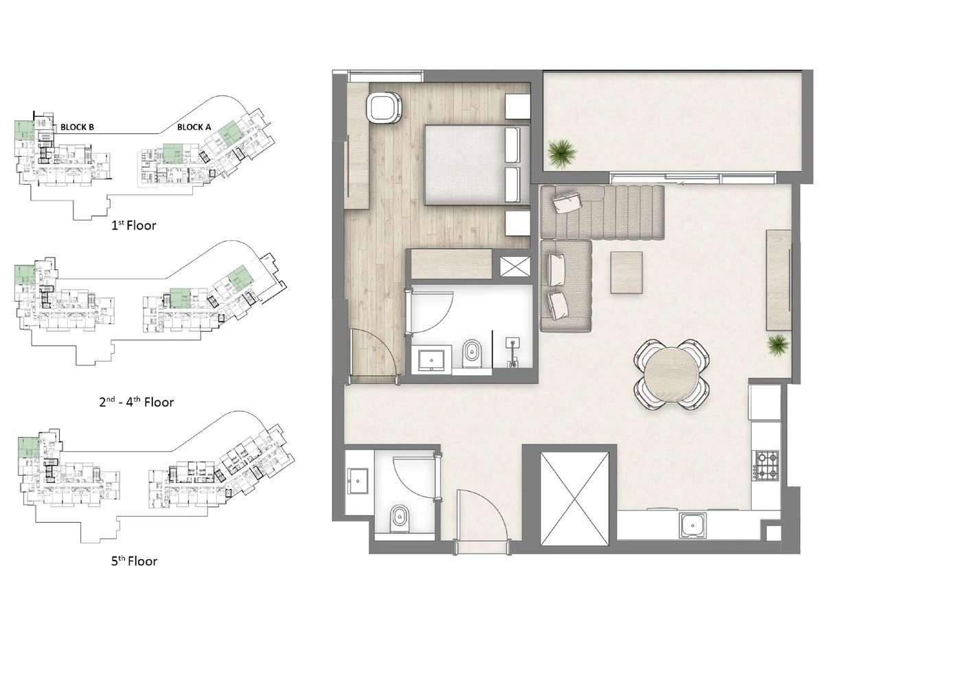 Floor plan for Type B