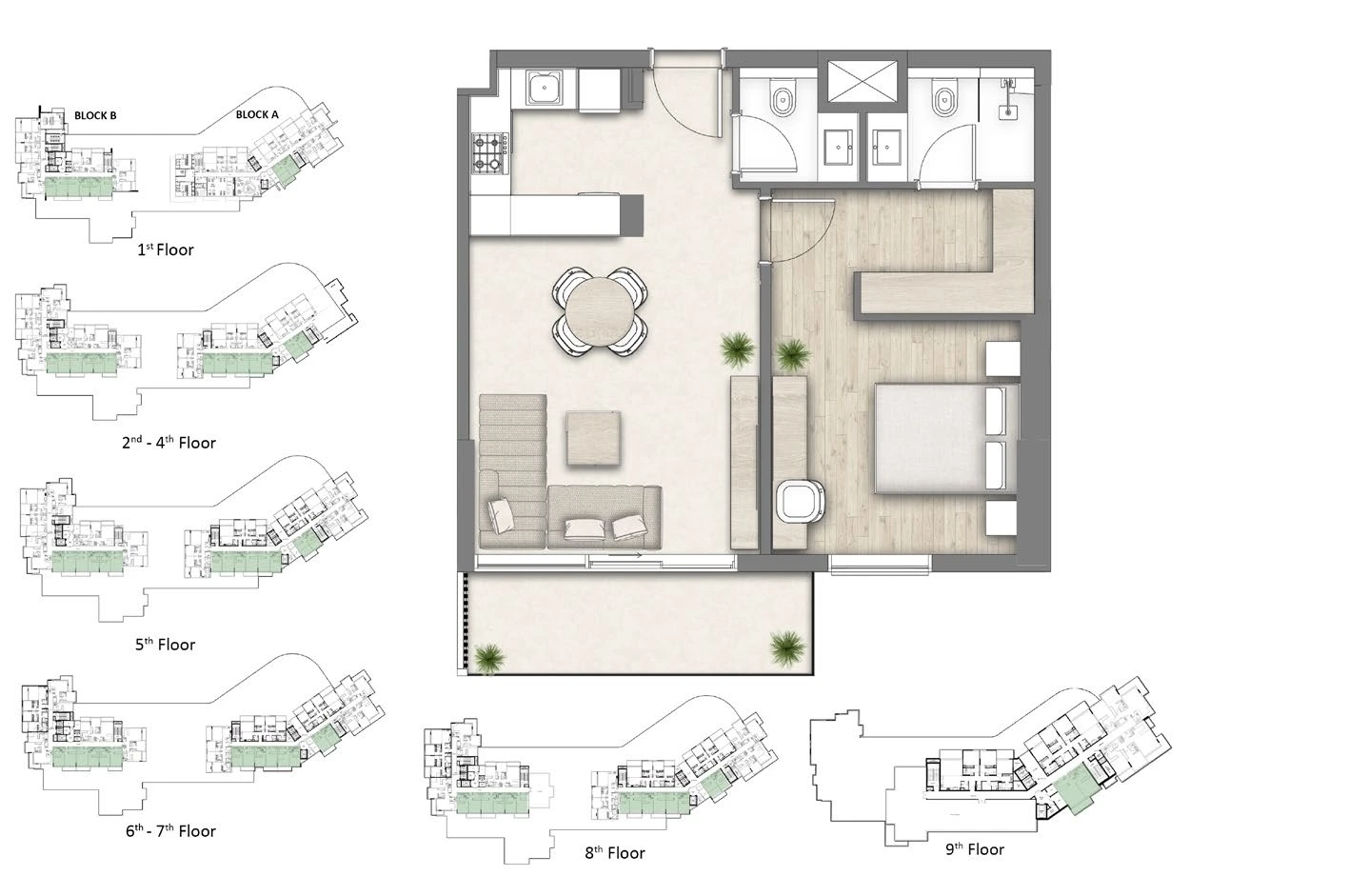 Floor plan for Type A