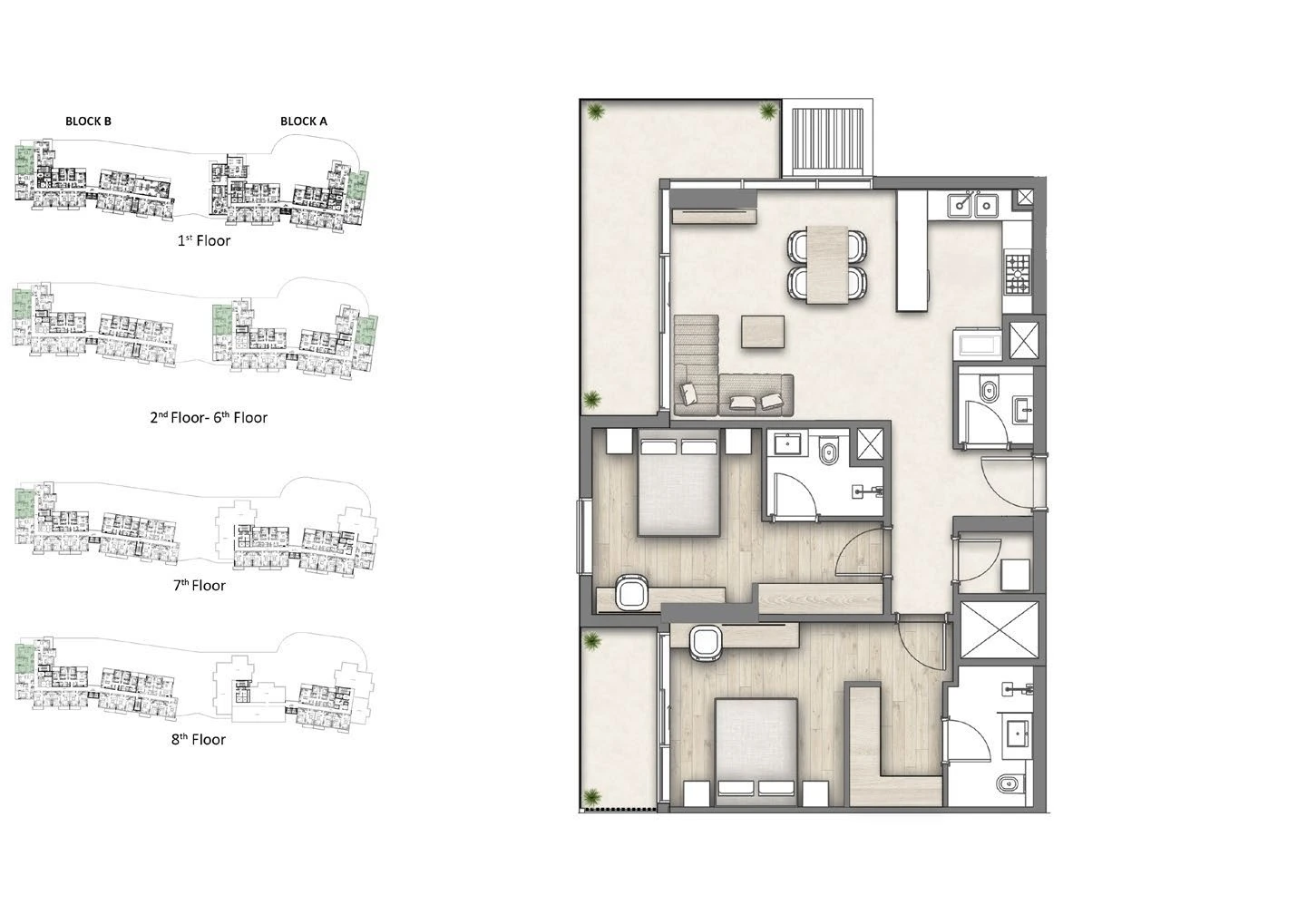 Floor plan for Type C