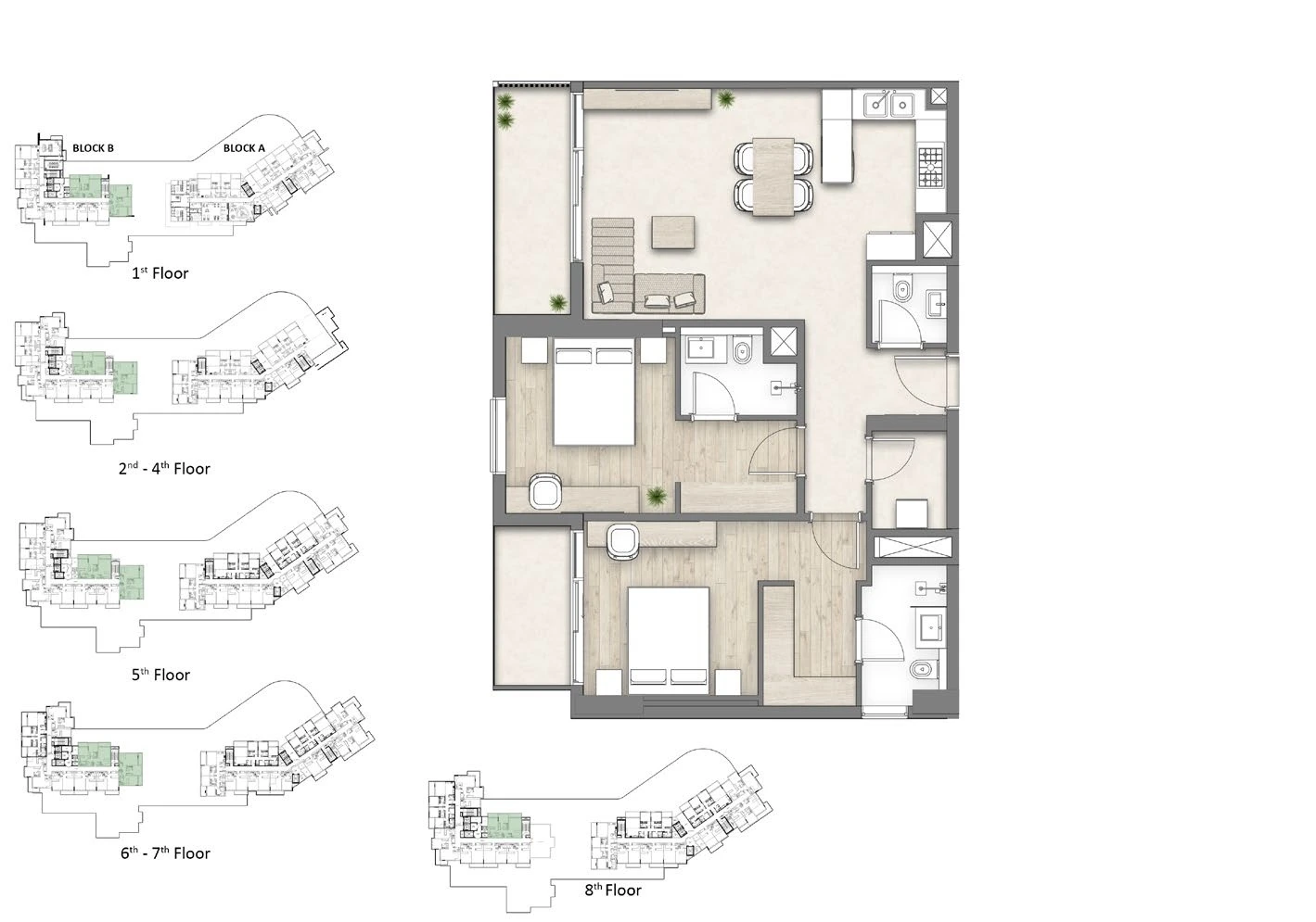 Floor plan for Type A