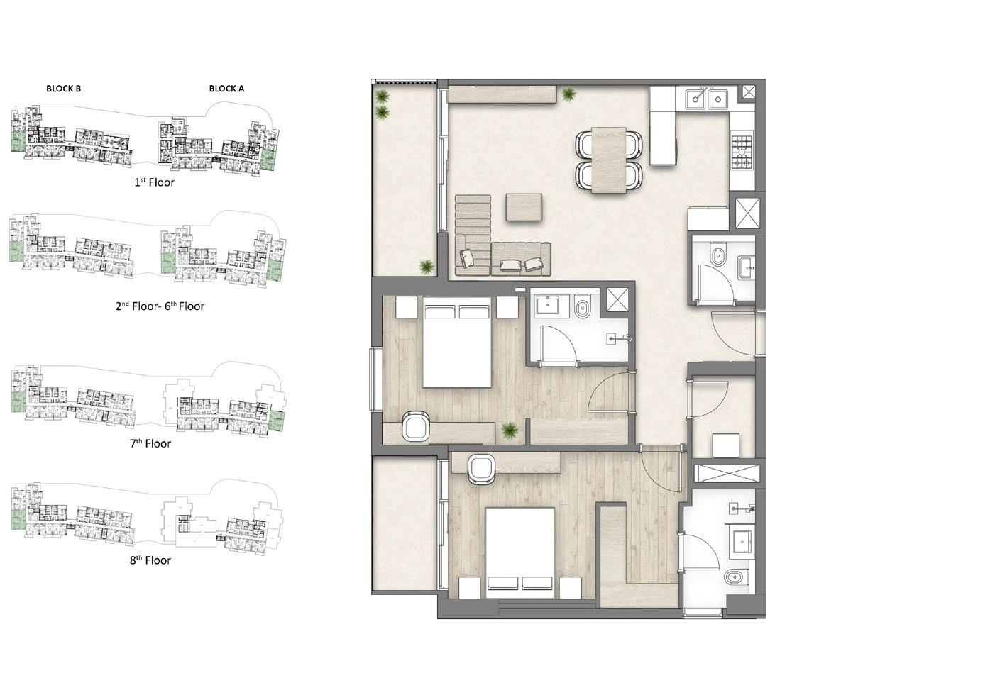 Floor plan for Type A