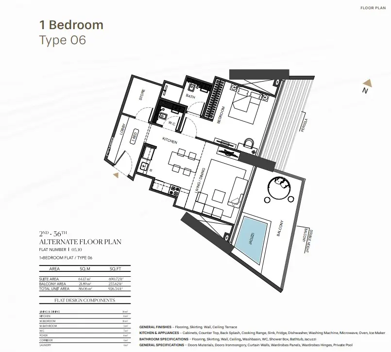 Floor plan for Type 06