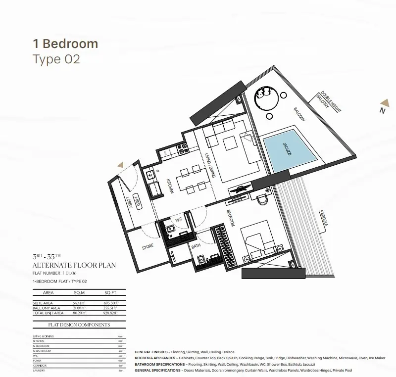 Floor plan for Type 02