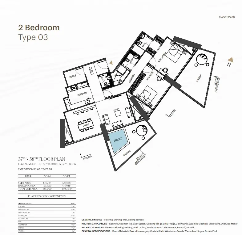 Floor plan for Type 03
