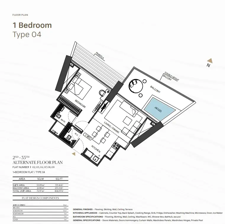 Floor plan for Type 04