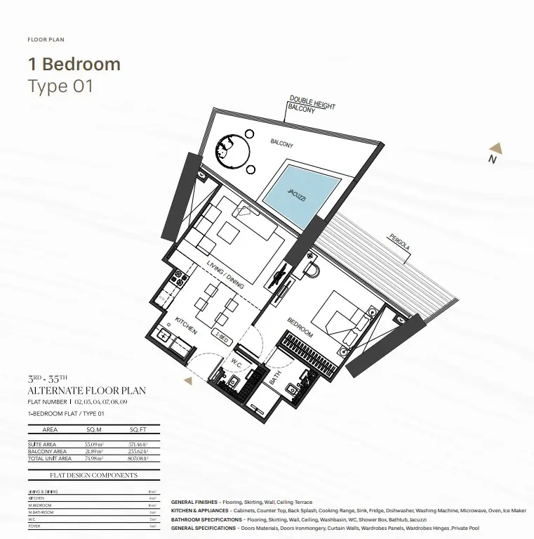 Floor plan for Type 01