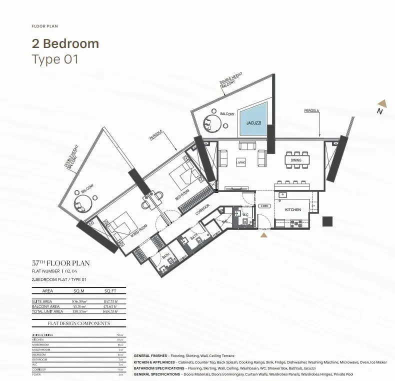 Floor plan for Type 01