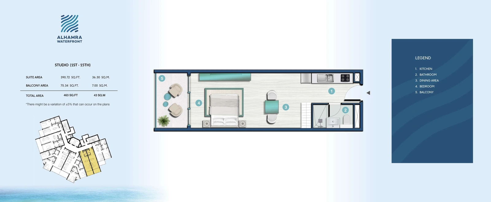 Floor plan for Standard