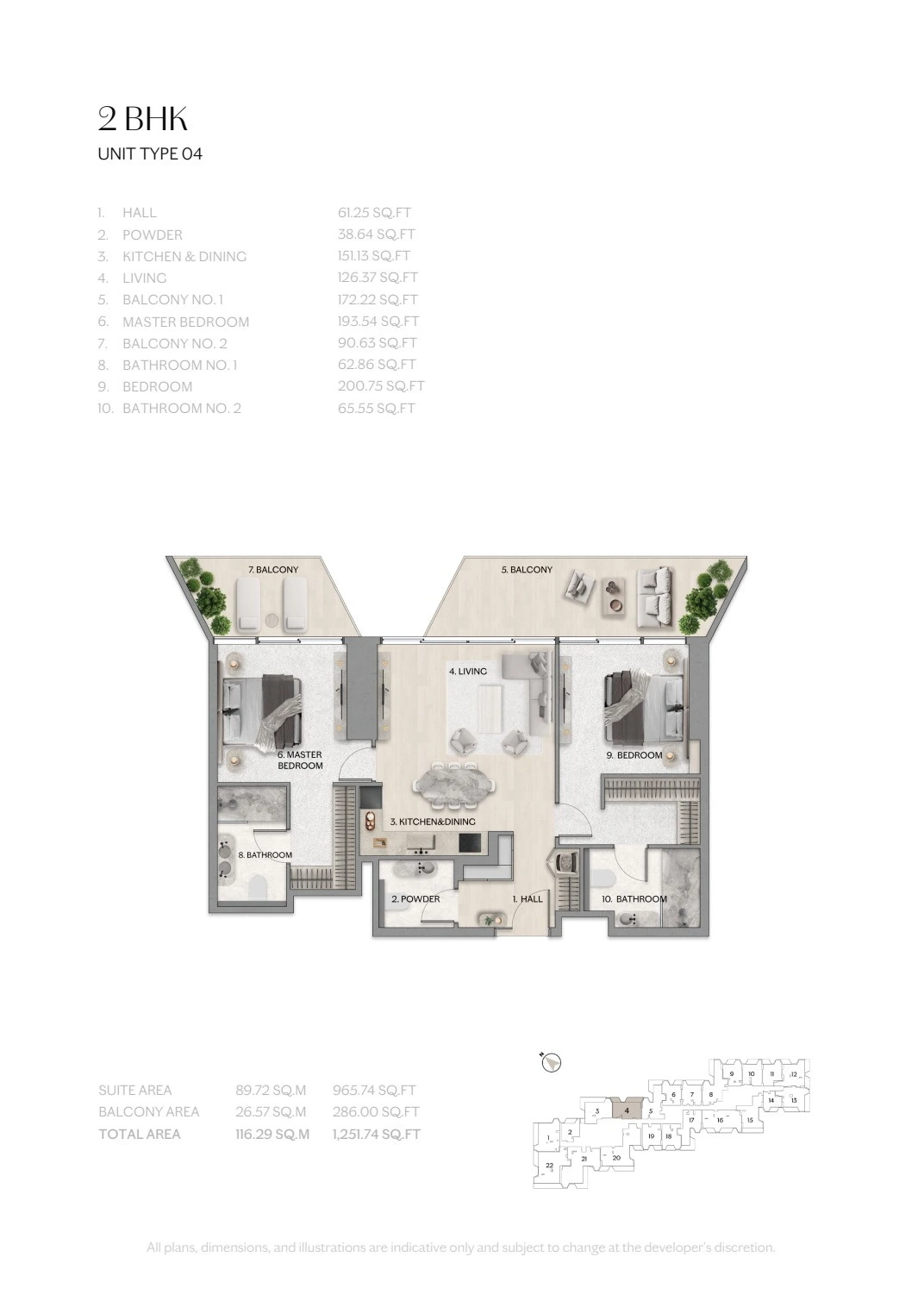 Floor plan for Type 04