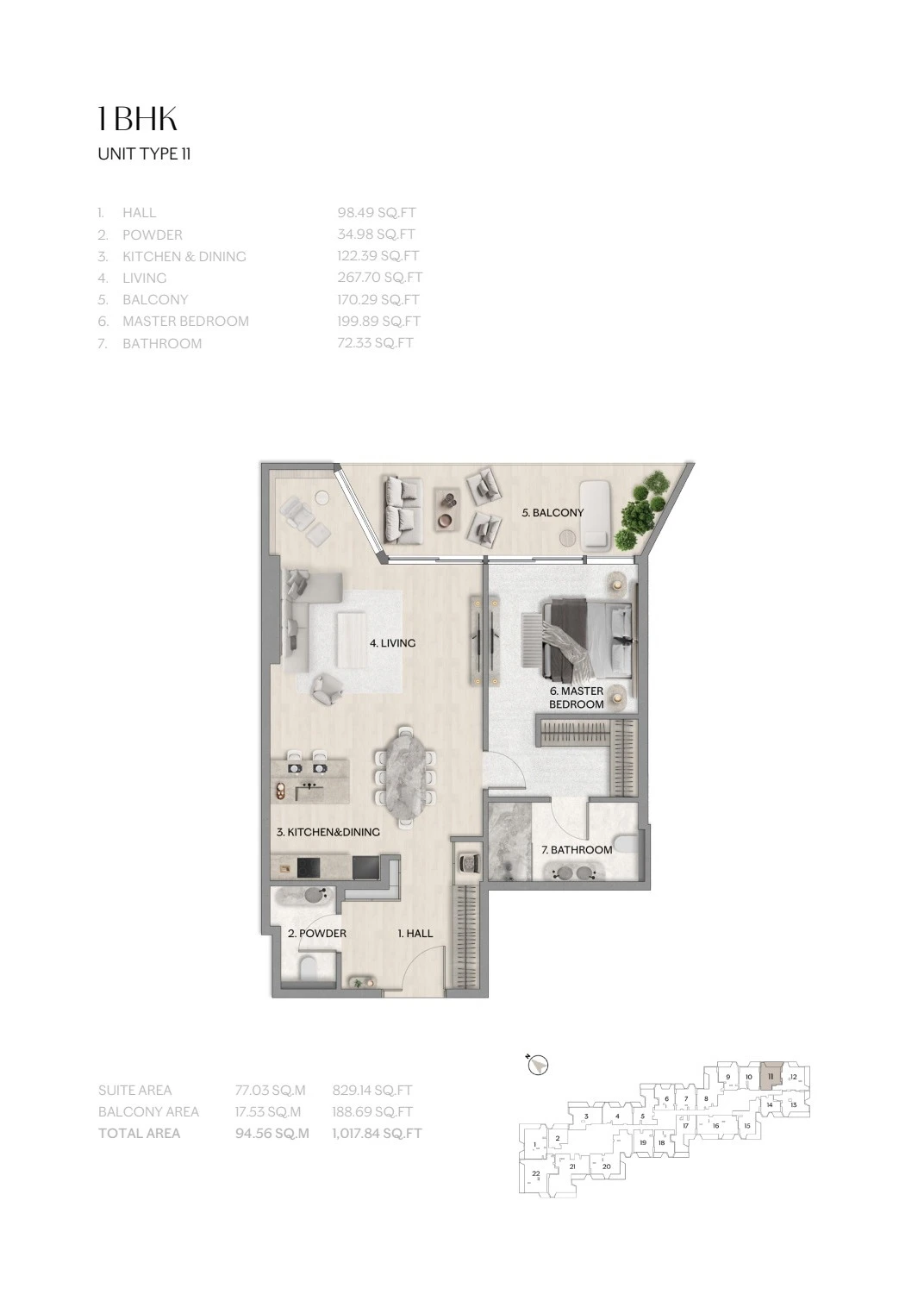 Floor plan for Type 11