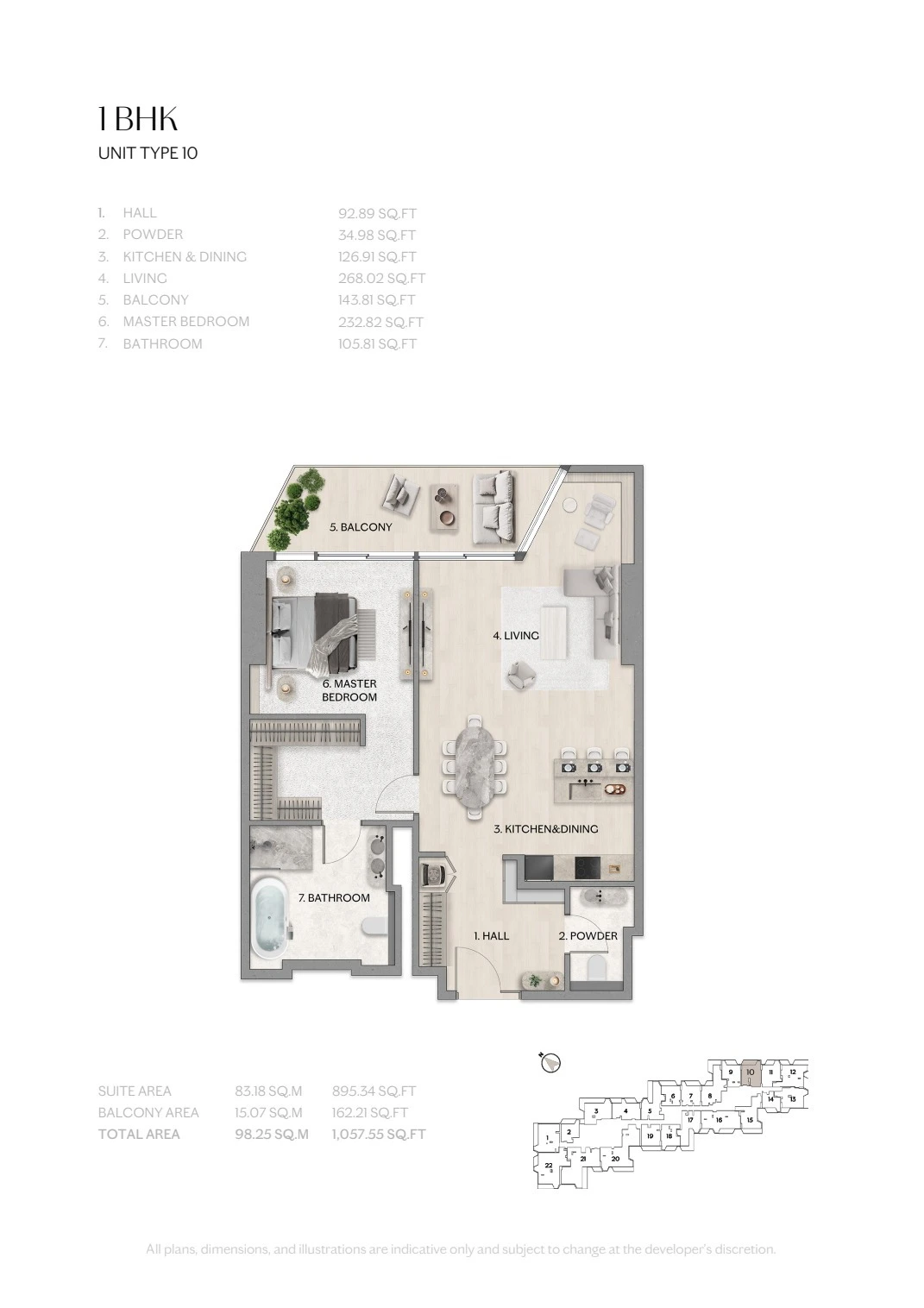 Floor plan for Type 10