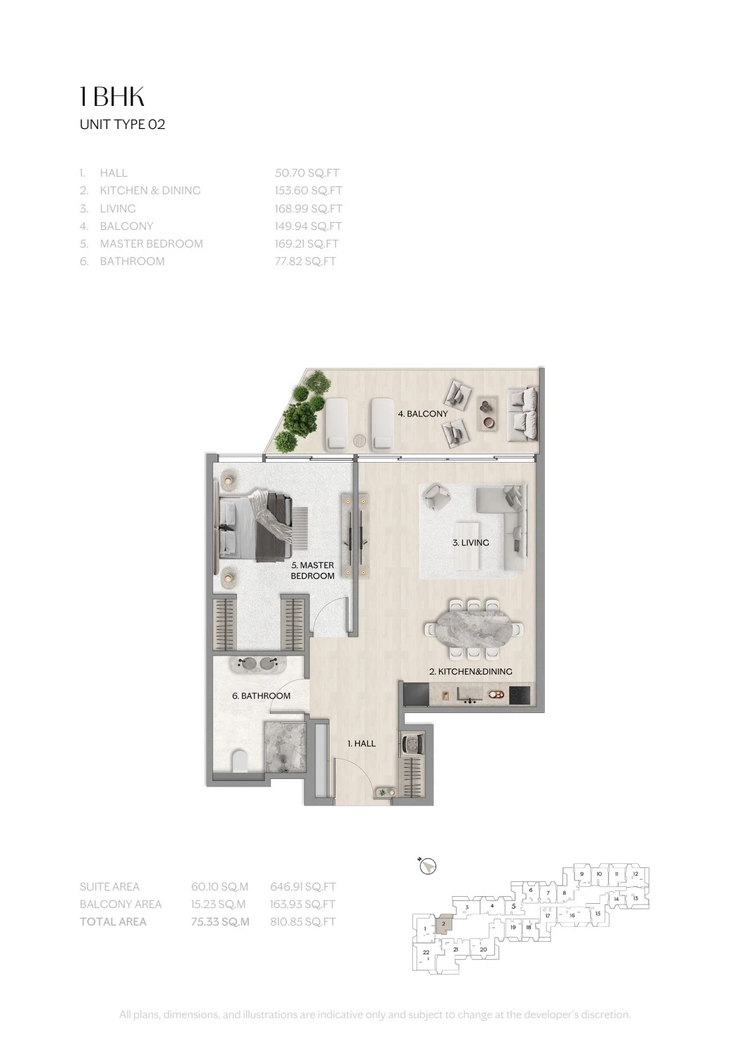 Floor plan for Type 02