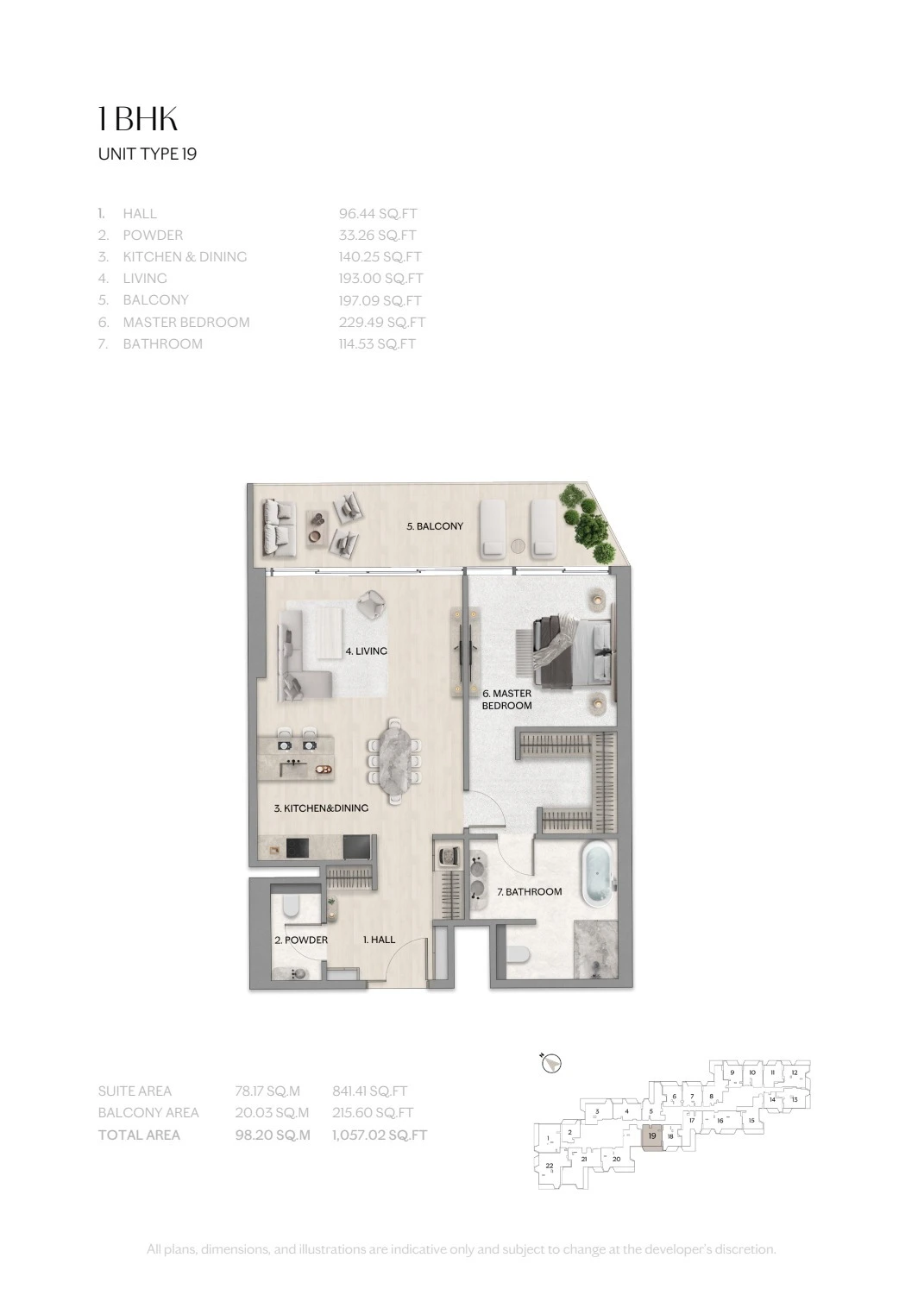 Floor plan for Type 19