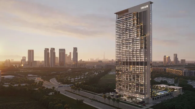 Sierra by Iman tower exterior in Dubai Motor City
