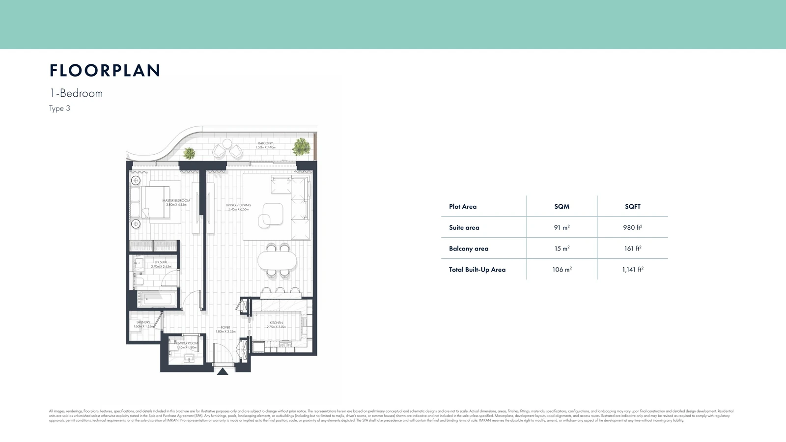 Floor plan for Type 3