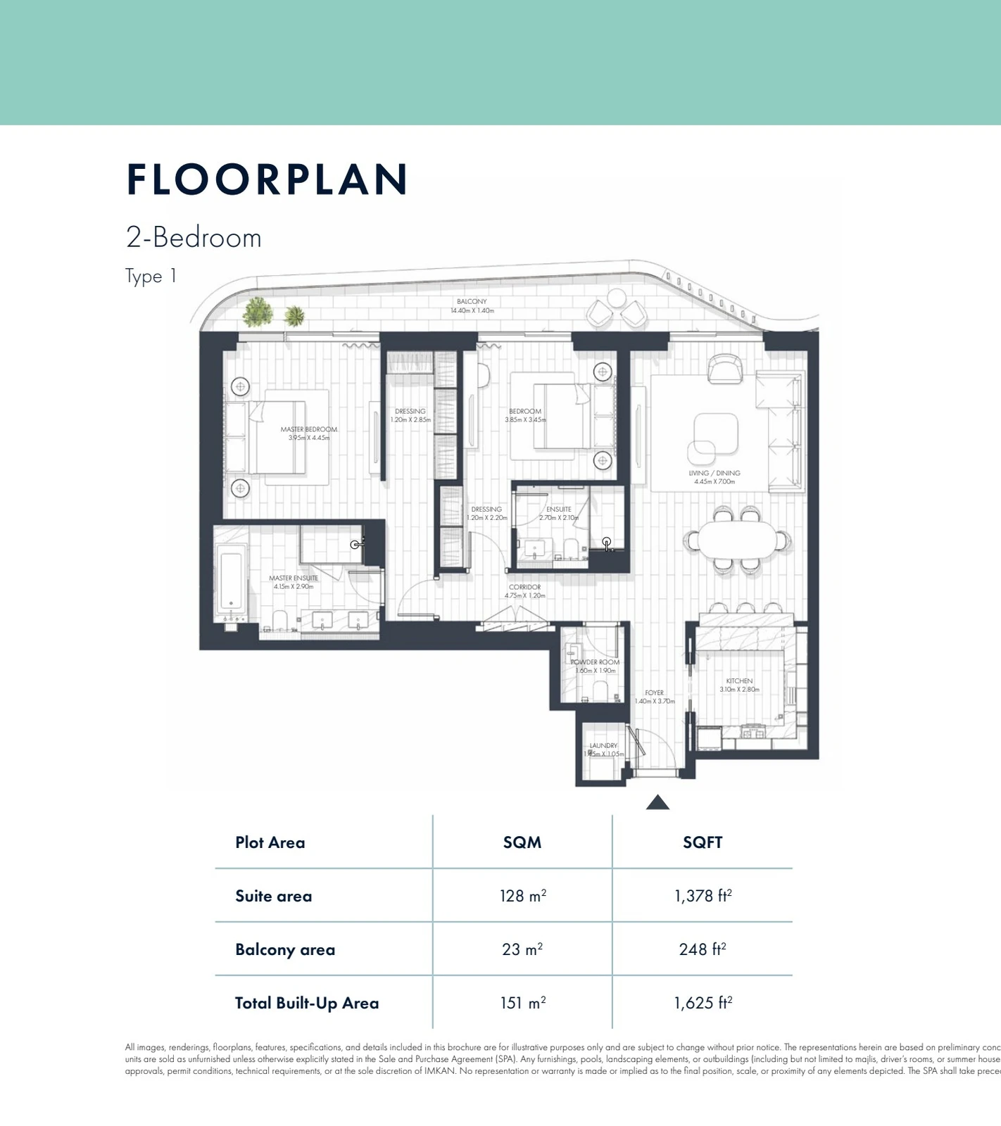 Floor plan for Type 1