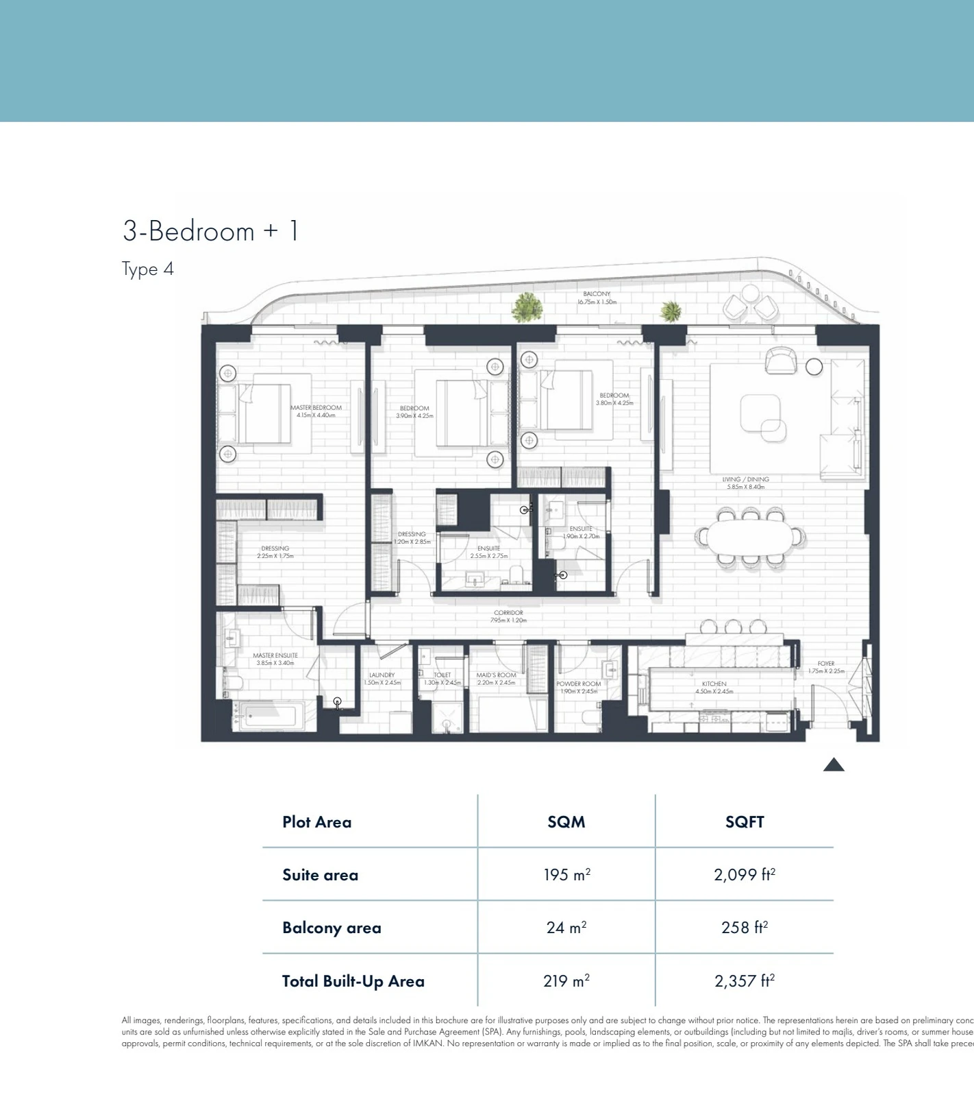 Floor plan for Type 4 (+1)