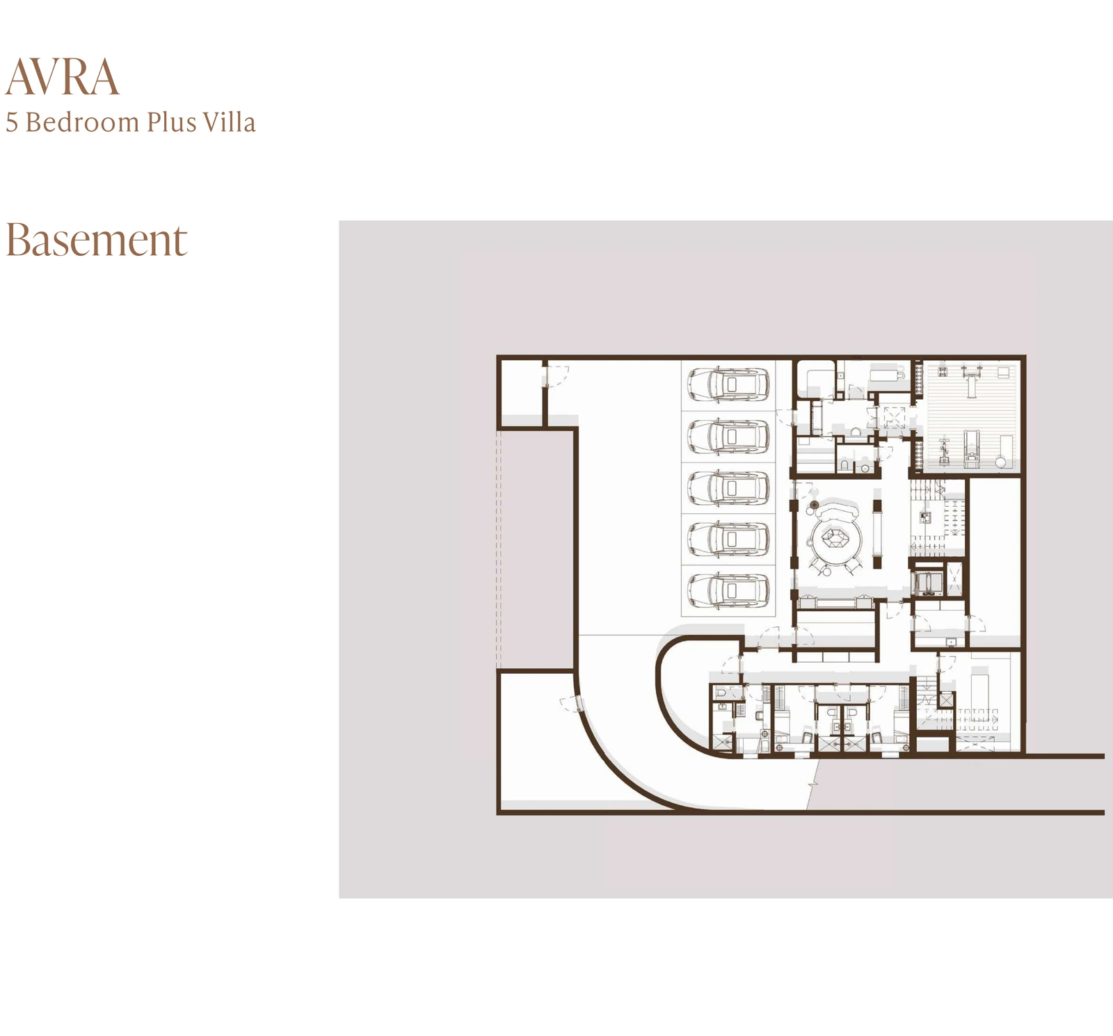 Eden Hills 5-bedroom Avra villa floor plan for Basement, 16,050 sq ft