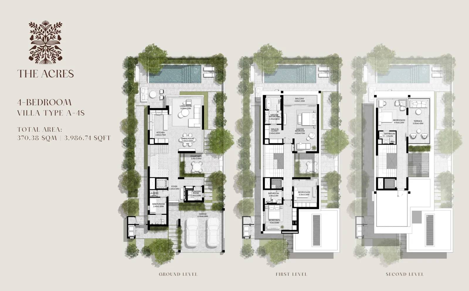 Floor plan for Type A-4S