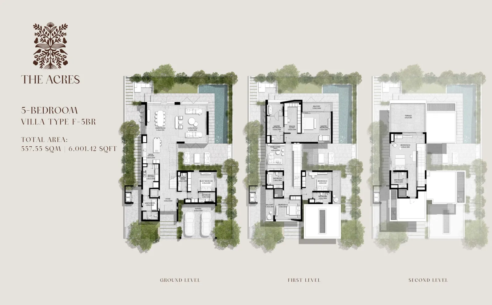 Floor plan for Type F-5BR