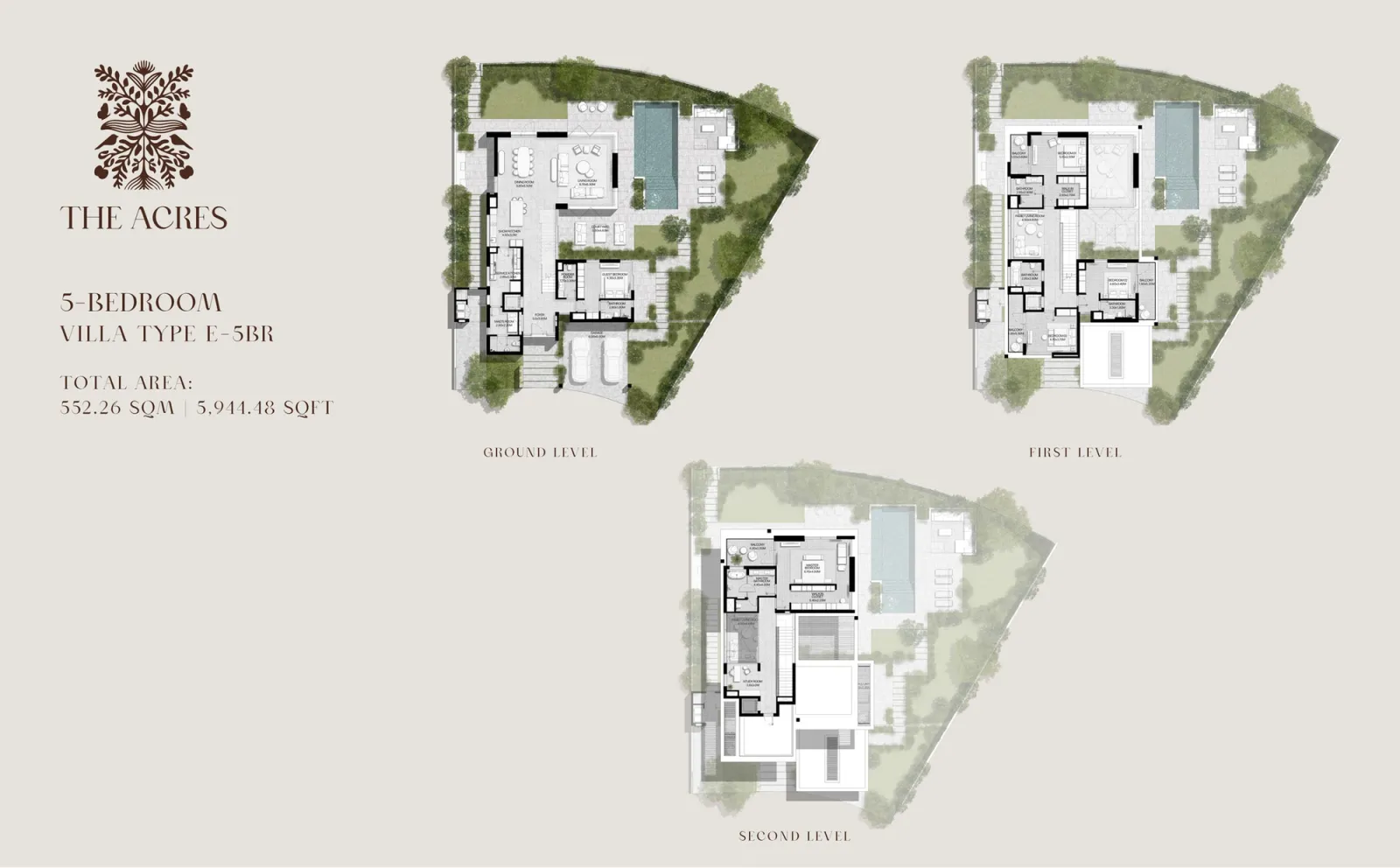 Floor plan for Type E-5BR