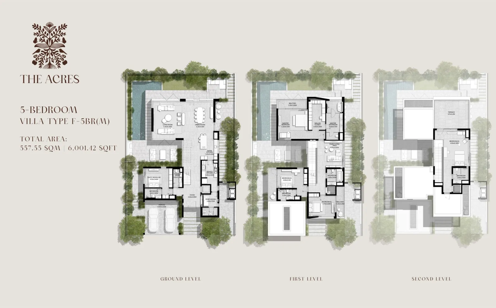 Floor plan for Type F-5BR(M)