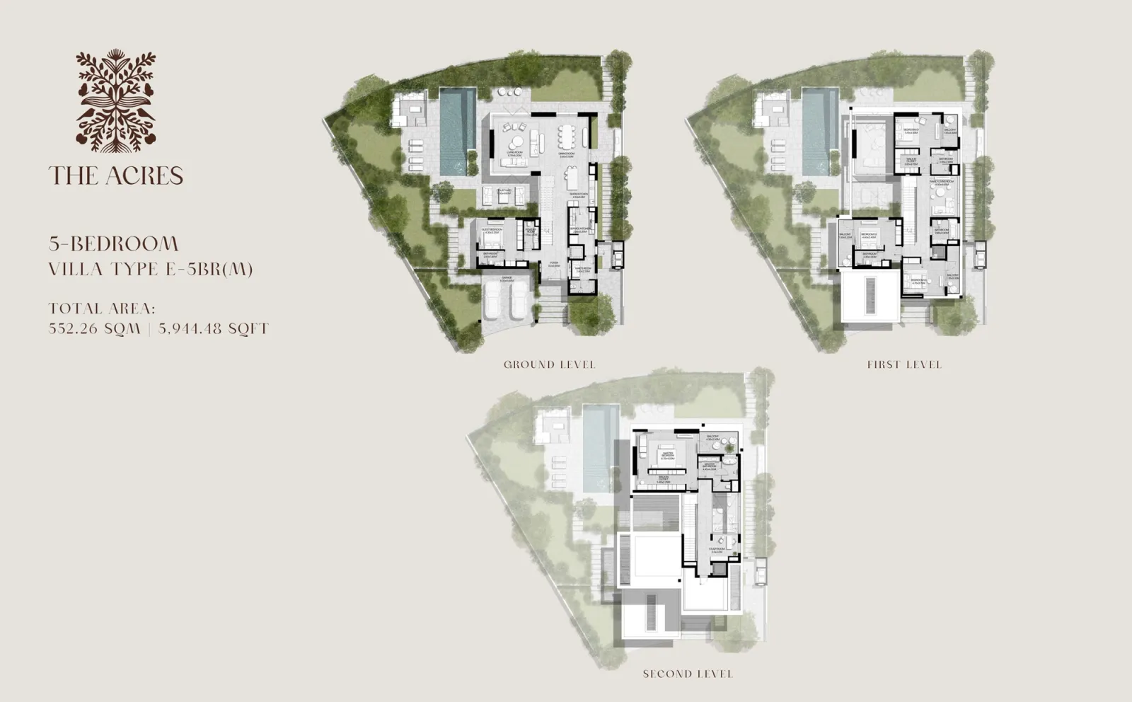 Floor plan for Type E-5BR(M)