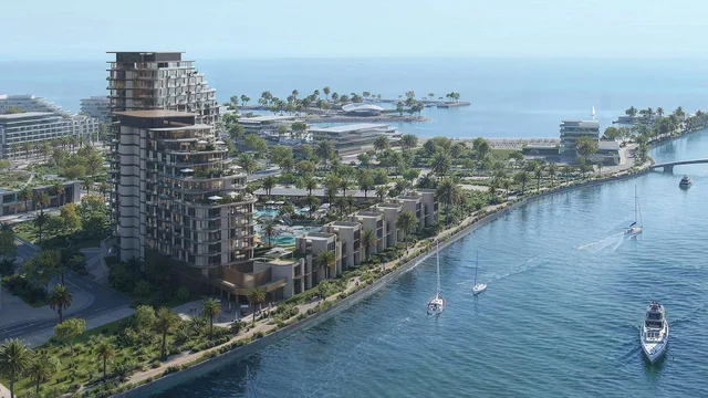 Mirasol residences beside the calm waterfront at Mina, Ras Al Khaimah