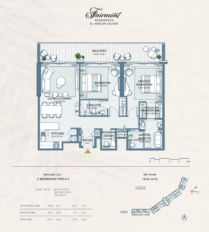 Floor plan for Type A1