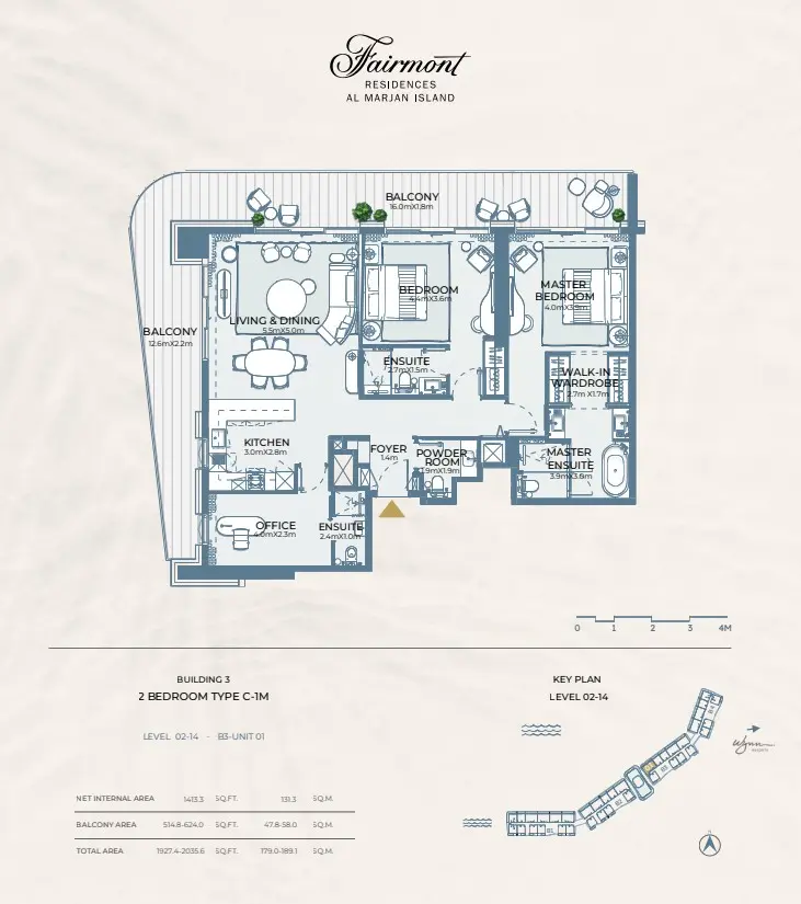 Floor plan for Type C1M