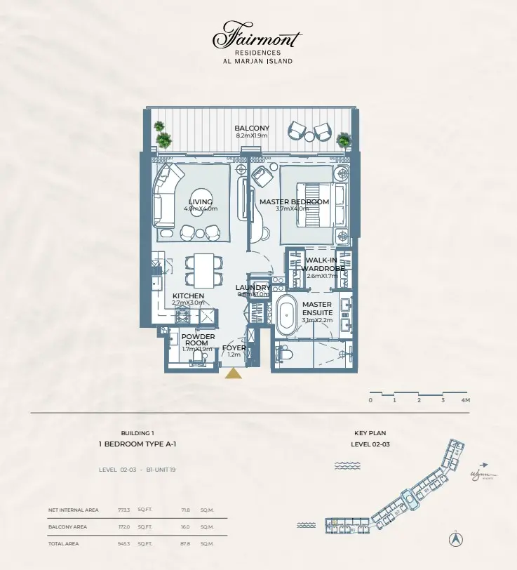 Floor plan for Type A1