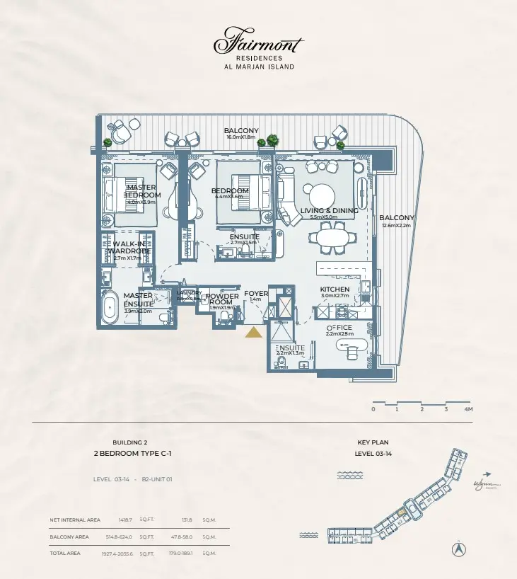 Floor plan for Type C1