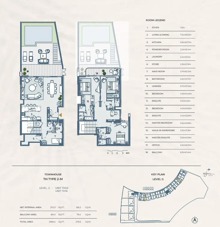 Floor plan for Type 2M